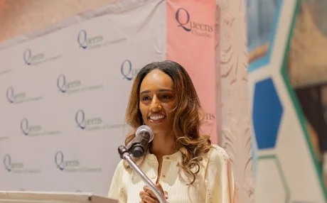 Makina at the Queens Chamber of Commerce 2023 Business Persons of the Year awards